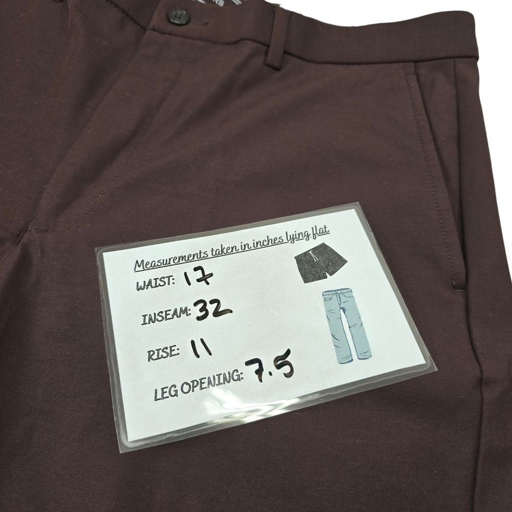 Michael Kors The Bedford Pant Classic Fit Wrinkle Resistant Stretch Men 34W X32L - Picture 9 of 9